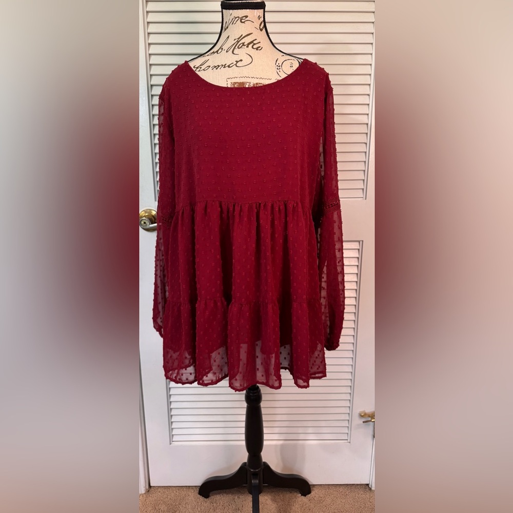 Kojooin Elegant Red Women's Top